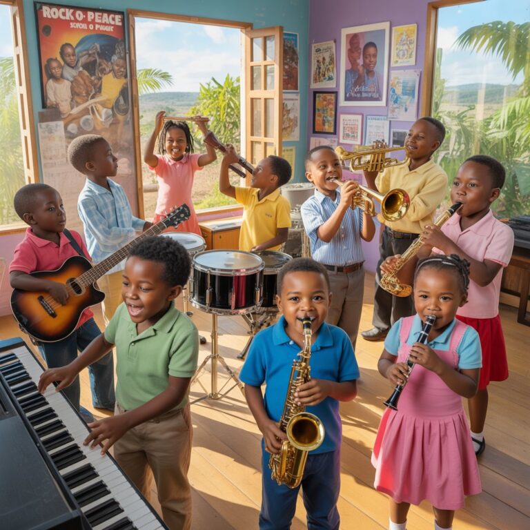 School of Music: Offering piano/keyboard, guitar, drum set, trumpet, saxophone, violin, and recorders